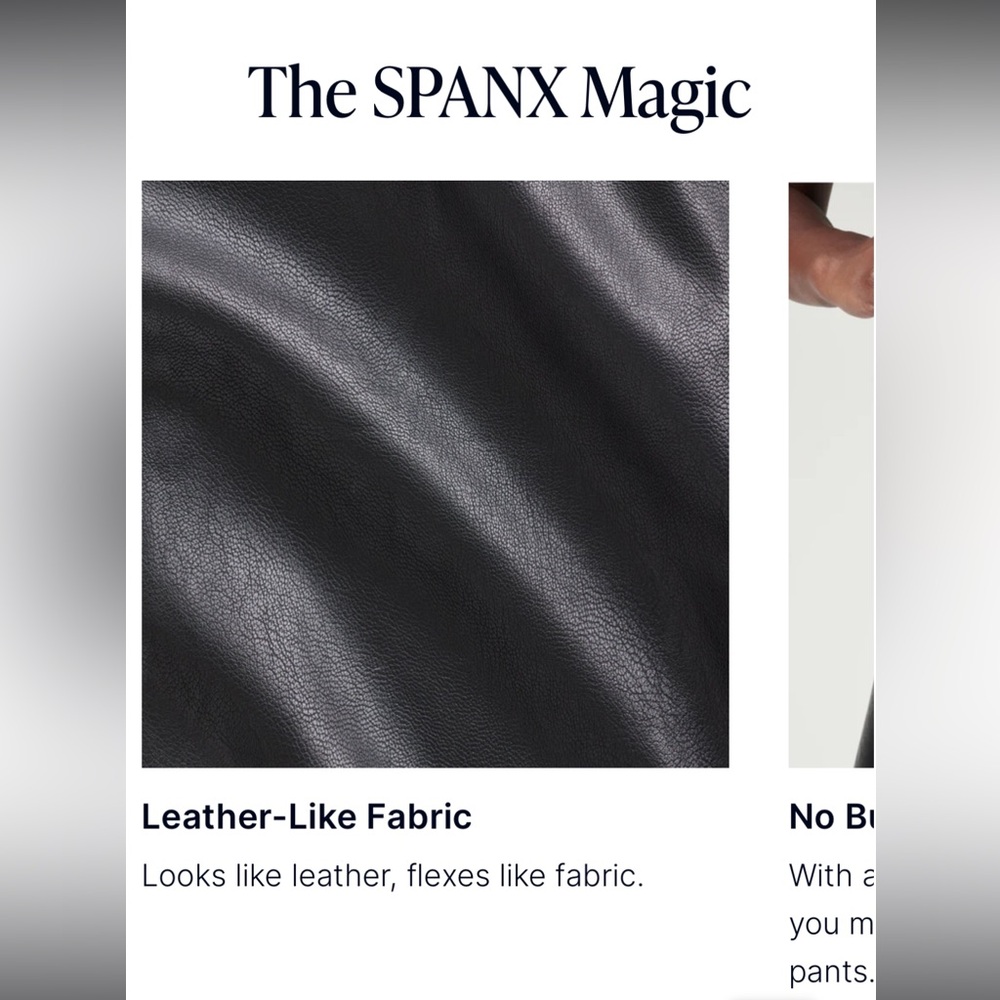SPANX Leather-Like Ankle Skinny Pant - Picture 7 of 10
